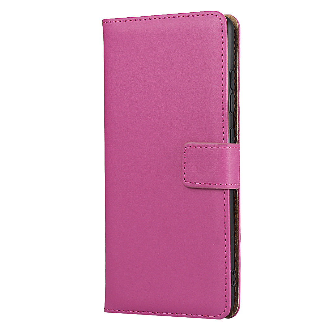 For Samsung Galaxy S20 FE 4G/5G/S20 Lite/S20 FE 2022 Split Leather Shell Wallet Stand Mobile Phone Cover - Rose