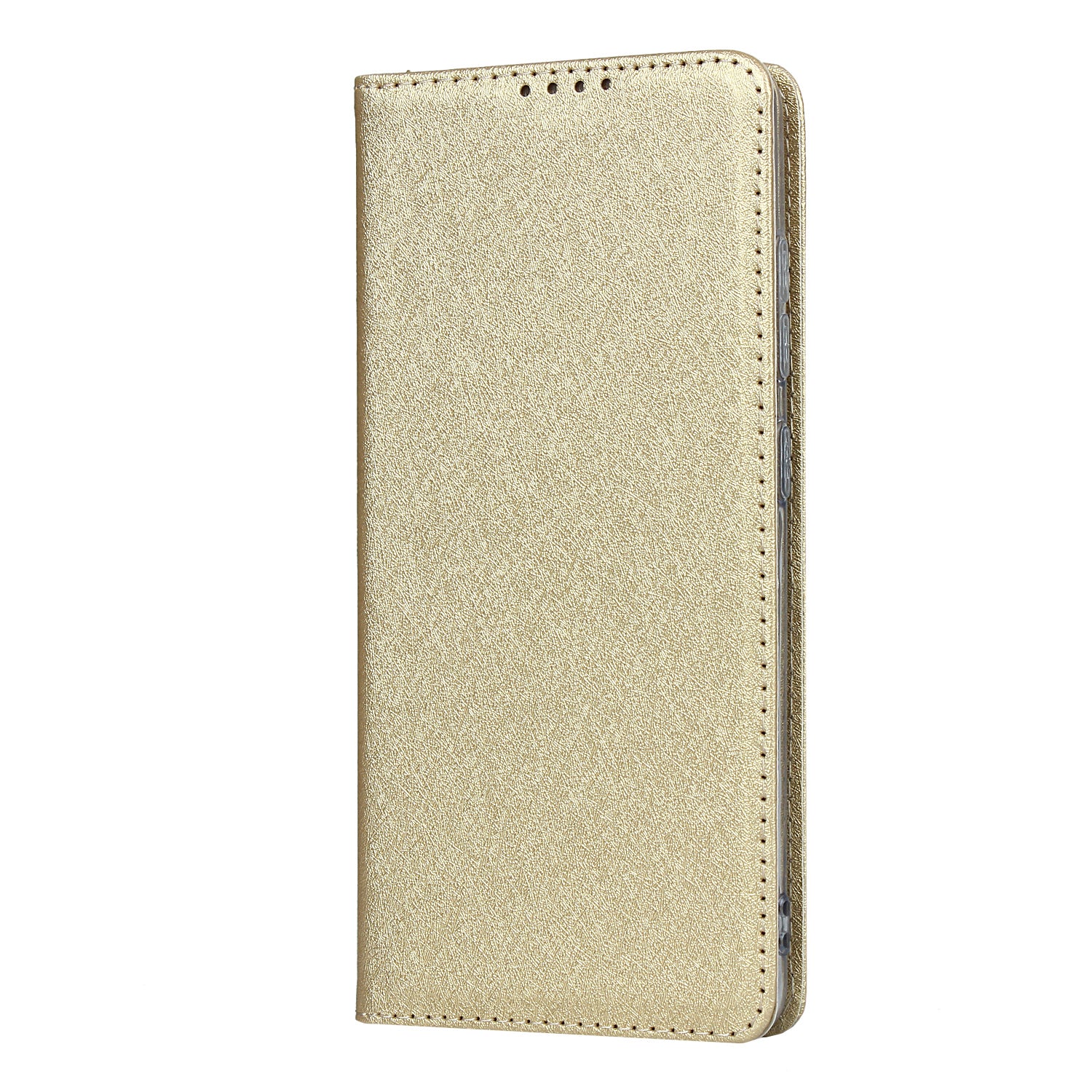 Silk Skin Leather Wallet Stand Protective Phone Case for Samsung Galaxy S20 FE/S20 Fan Edition/S20 FE 5G/S20 Fan Edition 5G - Gold