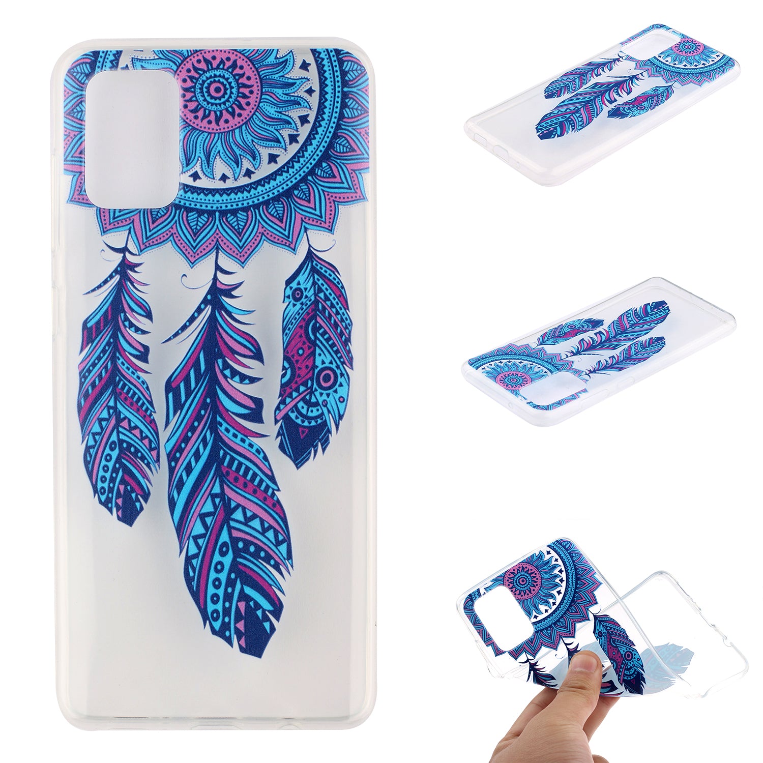 High Transmittance Shell Pattern Printing TPU Phone Case for Samsung Galaxy S20 FE/S20 FE 5G/S20 Lite - Dream Catcher