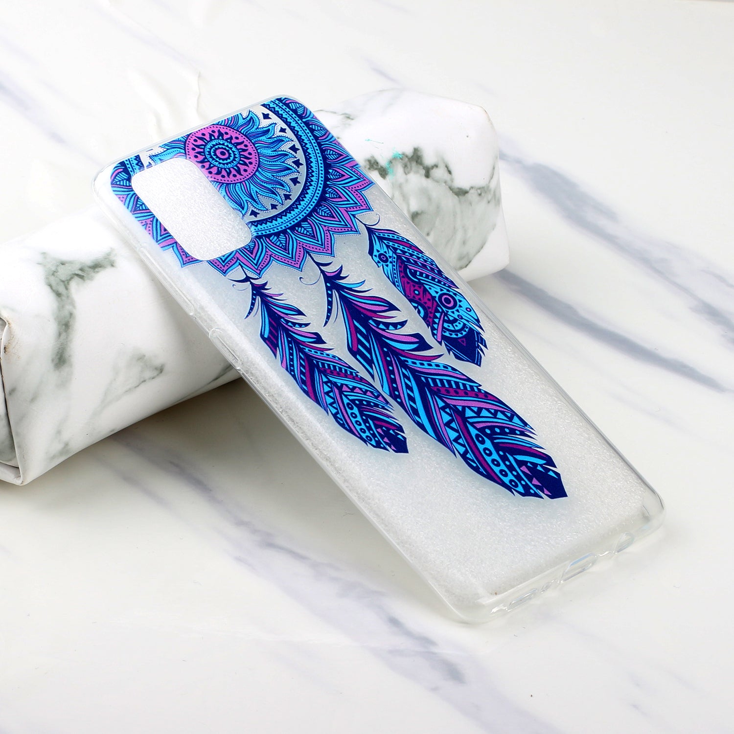 High Transmittance Shell Pattern Printing TPU Phone Case for Samsung Galaxy S20 FE/S20 FE 5G/S20 Lite - Dream Catcher