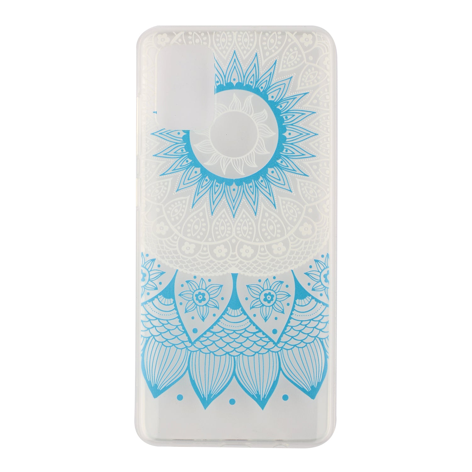 High Transmittance Shell Pattern Printing TPU Phone Case for Samsung Galaxy S20 FE/S20 FE 5G/S20 Lite - Lace Flower