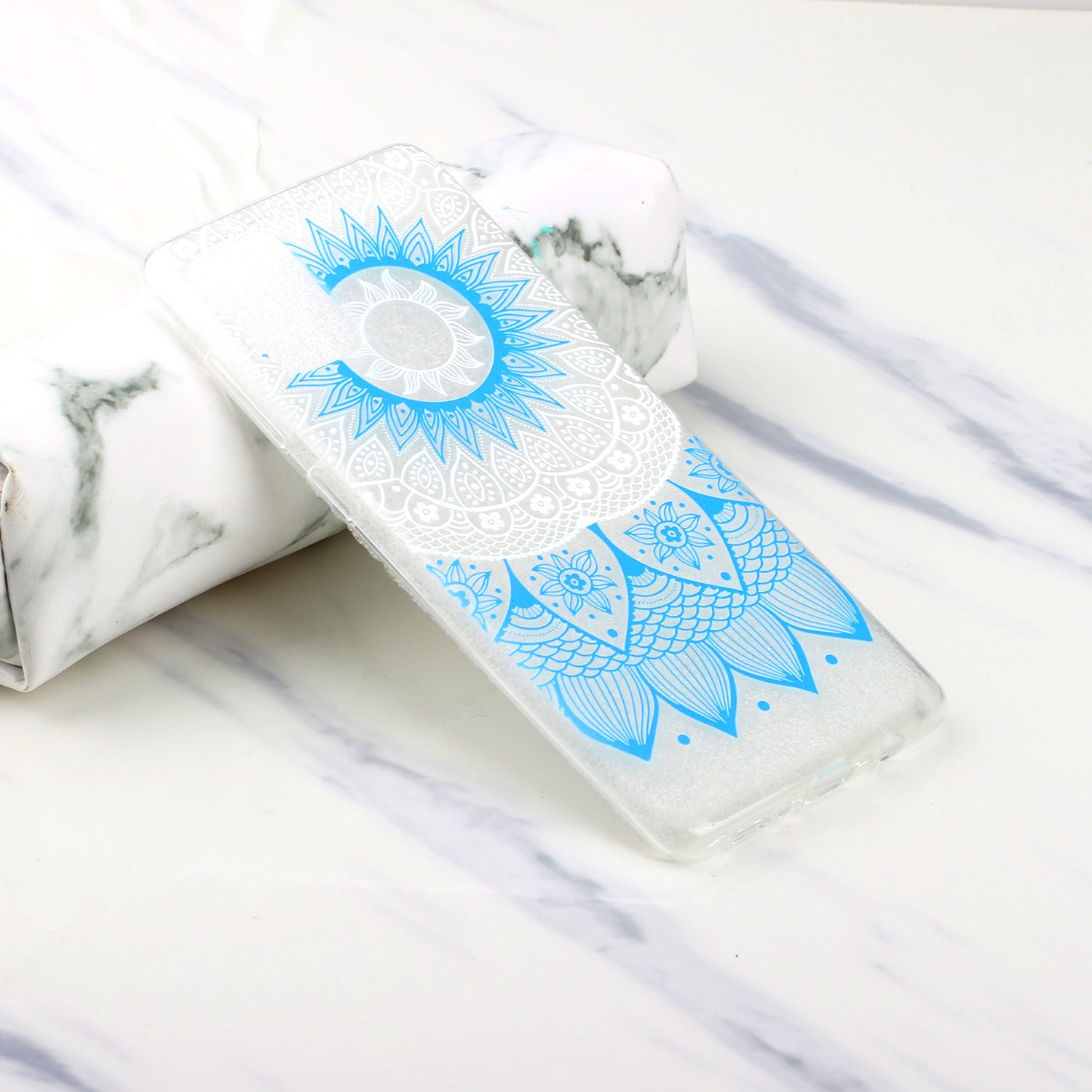 High Transmittance Shell Pattern Printing TPU Phone Case for Samsung Galaxy S20 FE/S20 FE 5G/S20 Lite - Lace Flower