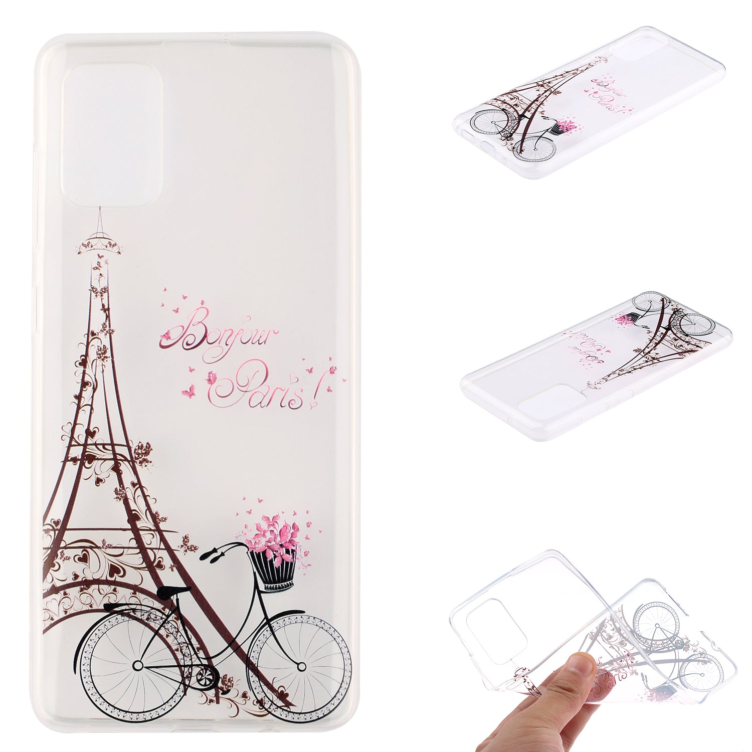 High Transmittance Shell Pattern Printing TPU Phone Case for Samsung Galaxy S20 FE/S20 FE 5G/S20 Lite - Tower