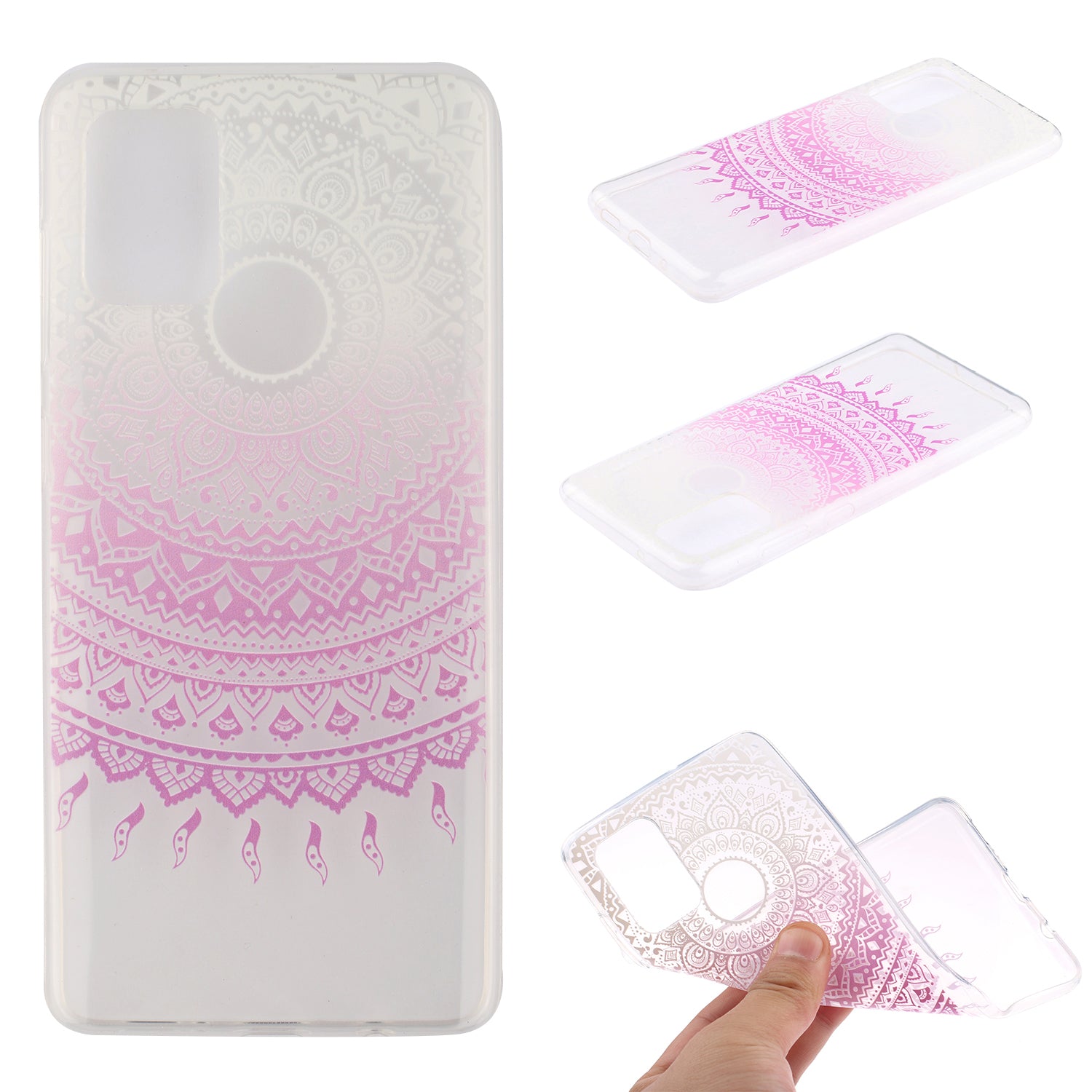 High Transmittance Shell Pattern Printing TPU Phone Case for Samsung Galaxy S20 FE/S20 FE 5G/S20 Lite - Mandala