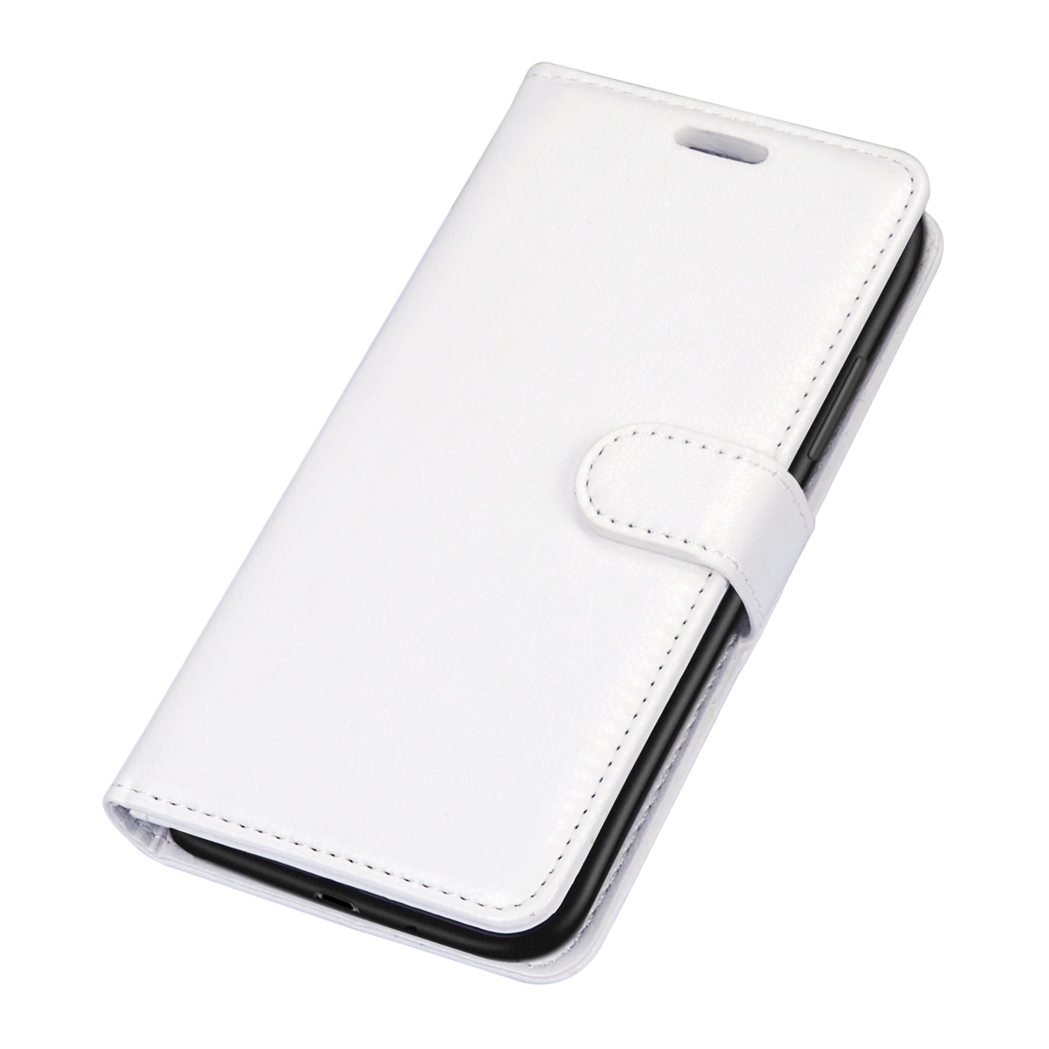 Wallet Stand Leather Shell Magnetic Clasp Protective Cover for Samsung Galaxy S20 FE/S20 Fan Edition/S20 FE 5G/S20 Fan Edition 5G/S20 Lite - White