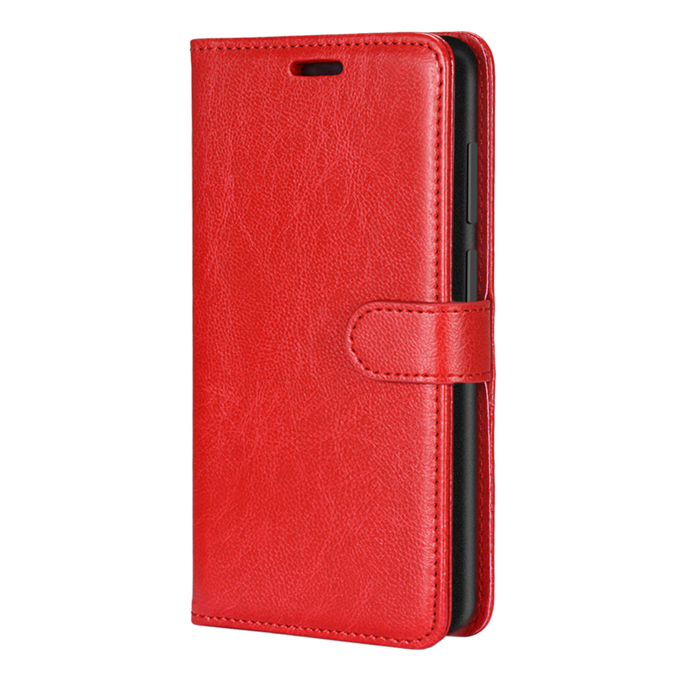 Wallet Stand Leather Shell Magnetic Clasp Protective Cover for Samsung Galaxy S20 FE/S20 Fan Edition/S20 FE 5G/S20 Fan Edition 5G/S20 Lite - Red