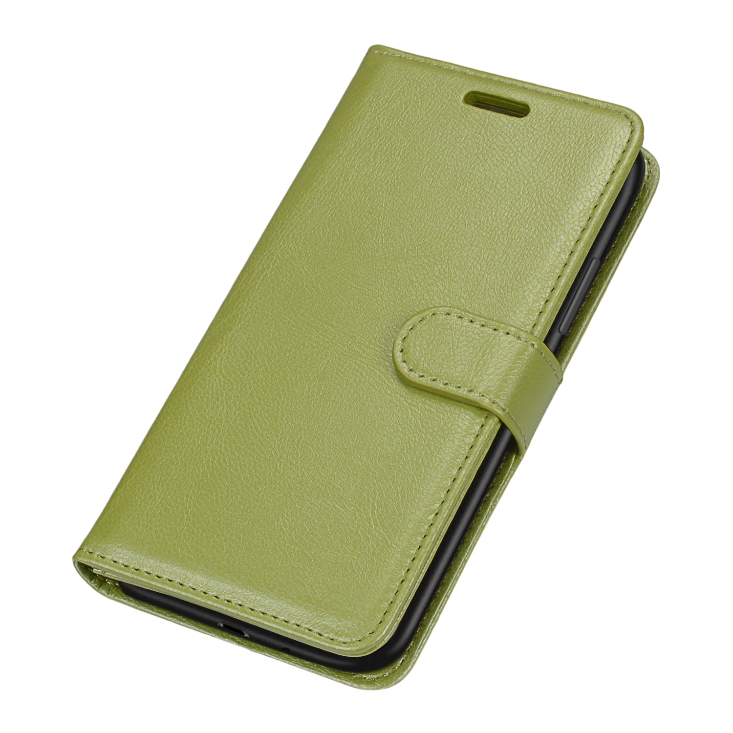 Wallet Stand Leather Shell Magnetic Clasp Protective Cover for Samsung Galaxy S20 FE/S20 Fan Edition/S20 FE 5G/S20 Fan Edition 5G/S20 Lite - Green