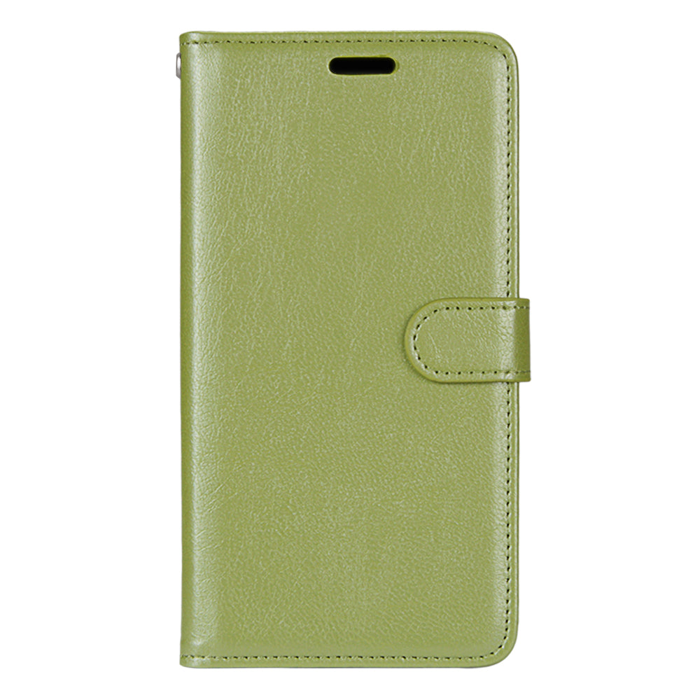 Wallet Stand Leather Shell Magnetic Clasp Protective Cover for Samsung Galaxy S20 FE/S20 Fan Edition/S20 FE 5G/S20 Fan Edition 5G/S20 Lite - Green