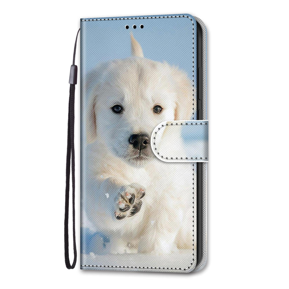 For Samsung Galaxy S20 FE 4G/5G/S20 Lite/S20 FE 2022 Anti-Drop Wallet Stand Case Pattern Printing Shell - Lite Dog