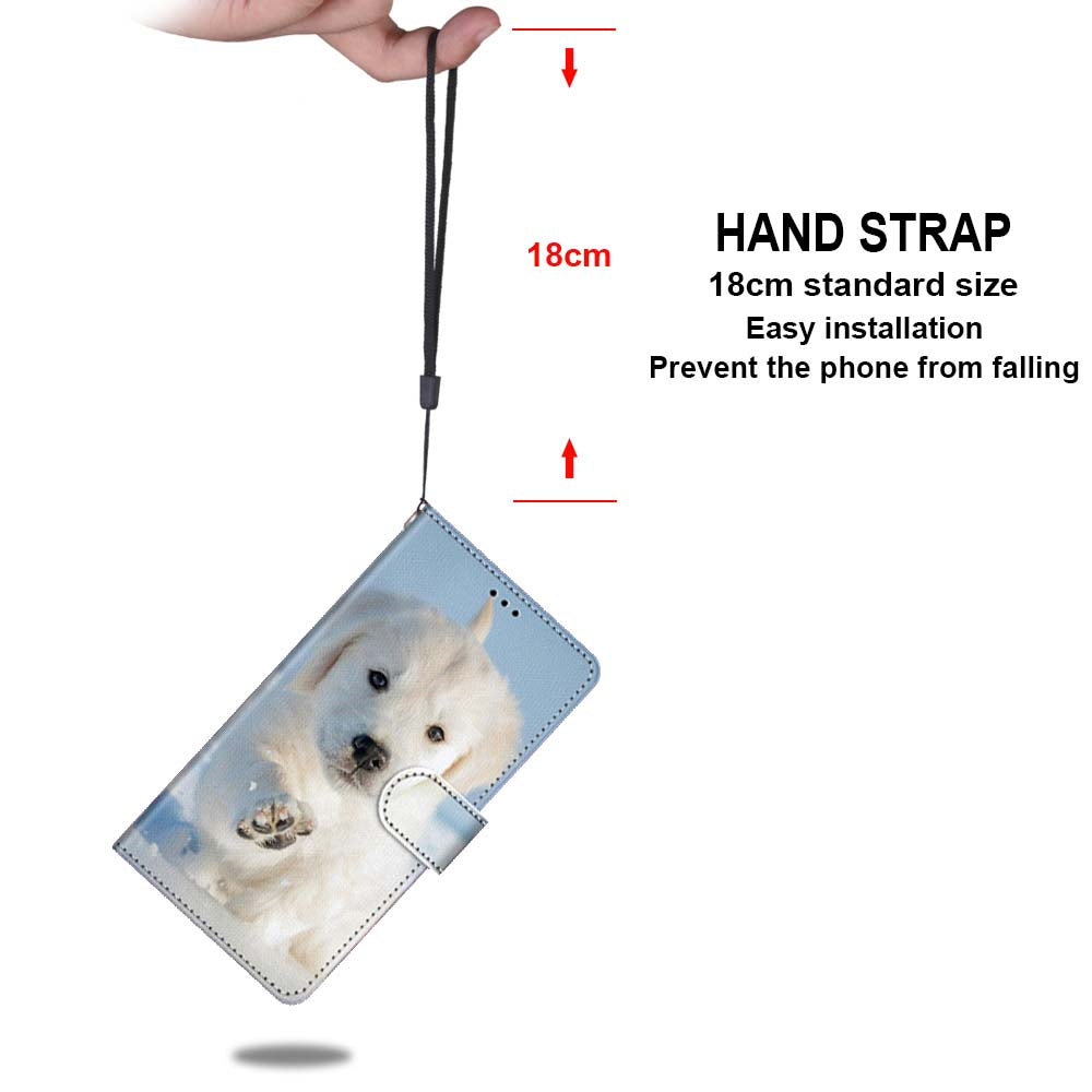 For Samsung Galaxy S20 FE 4G/5G/S20 Lite/S20 FE 2022 Anti-Drop Wallet Stand Case Pattern Printing Shell - Lite Dog