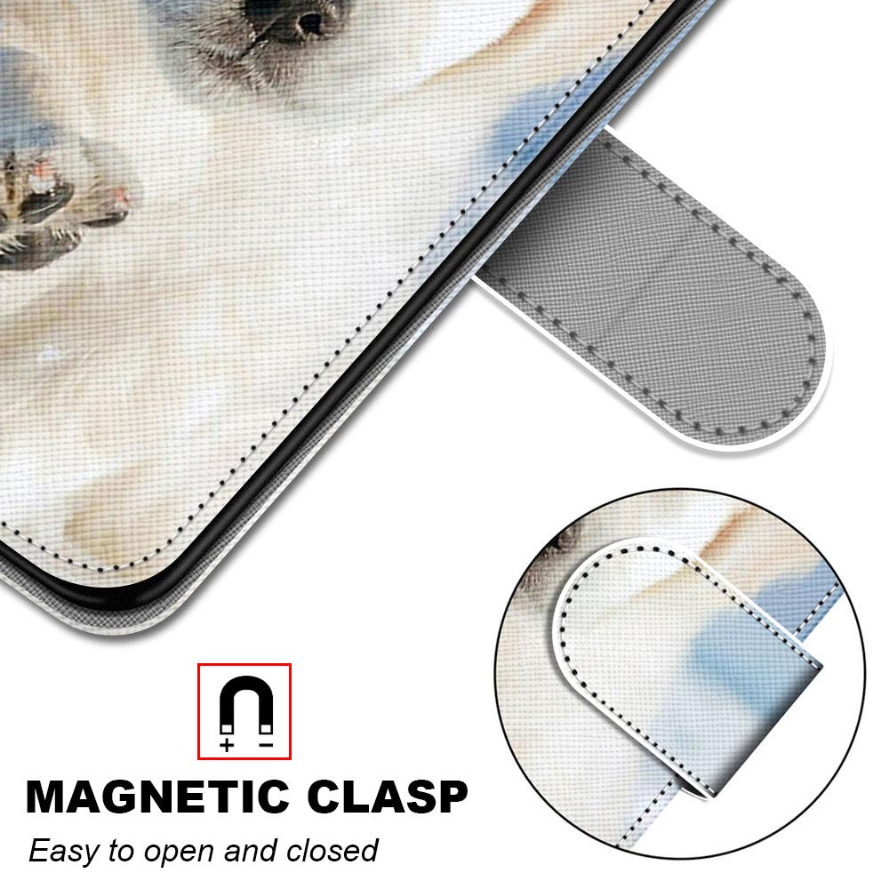 For Samsung Galaxy S20 FE 4G/5G/S20 Lite/S20 FE 2022 Anti-Drop Wallet Stand Case Pattern Printing Shell - Lite Dog