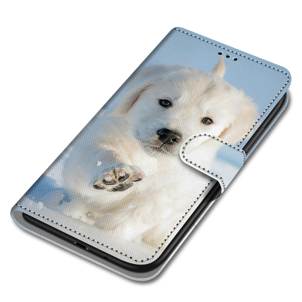 For Samsung Galaxy S20 FE 4G/5G/S20 Lite/S20 FE 2022 Anti-Drop Wallet Stand Case Pattern Printing Shell - Lite Dog