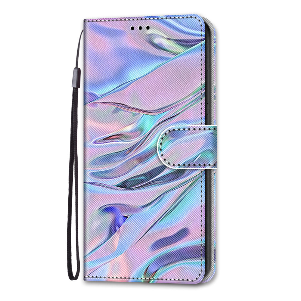 Pattern Printing Phone Case for Samsung Galaxy S20 FE 4G/5G/S20 Lite/S20 FE 2022, PU Leather Stand Flip Wallet Cover - Wrinkle Pattern