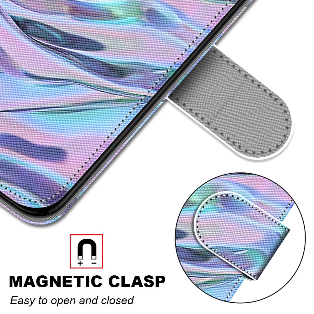 Pattern Printing Phone Case for Samsung Galaxy S20 FE 4G/5G/S20 Lite/S20 FE 2022, PU Leather Stand Flip Wallet Cover - Wrinkle Pattern