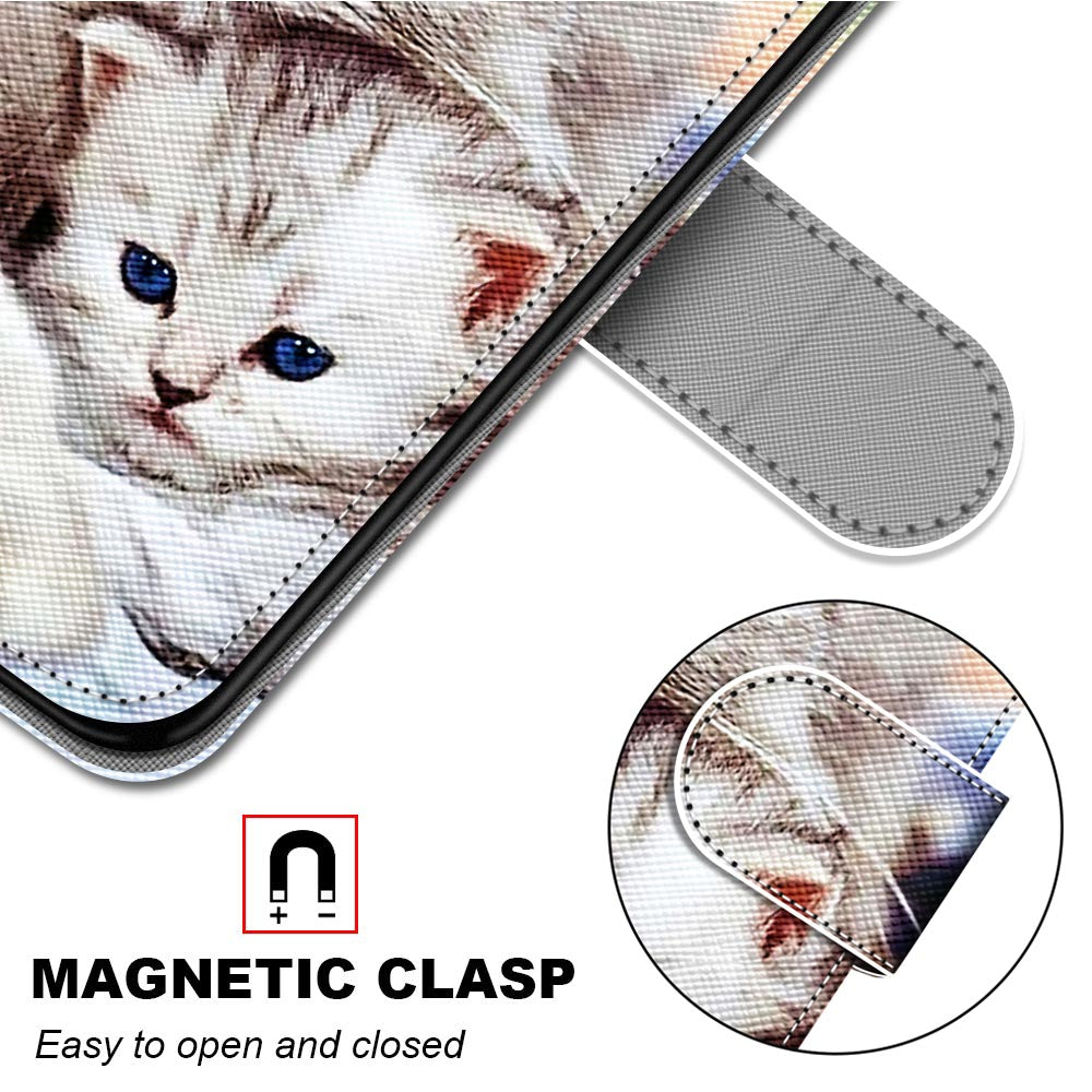 Pattern Printing Phone Case for Samsung Galaxy S20 FE 4G/5G/S20 Lite/S20 FE 2022, PU Leather Stand Flip Wallet Cover - Two Cats