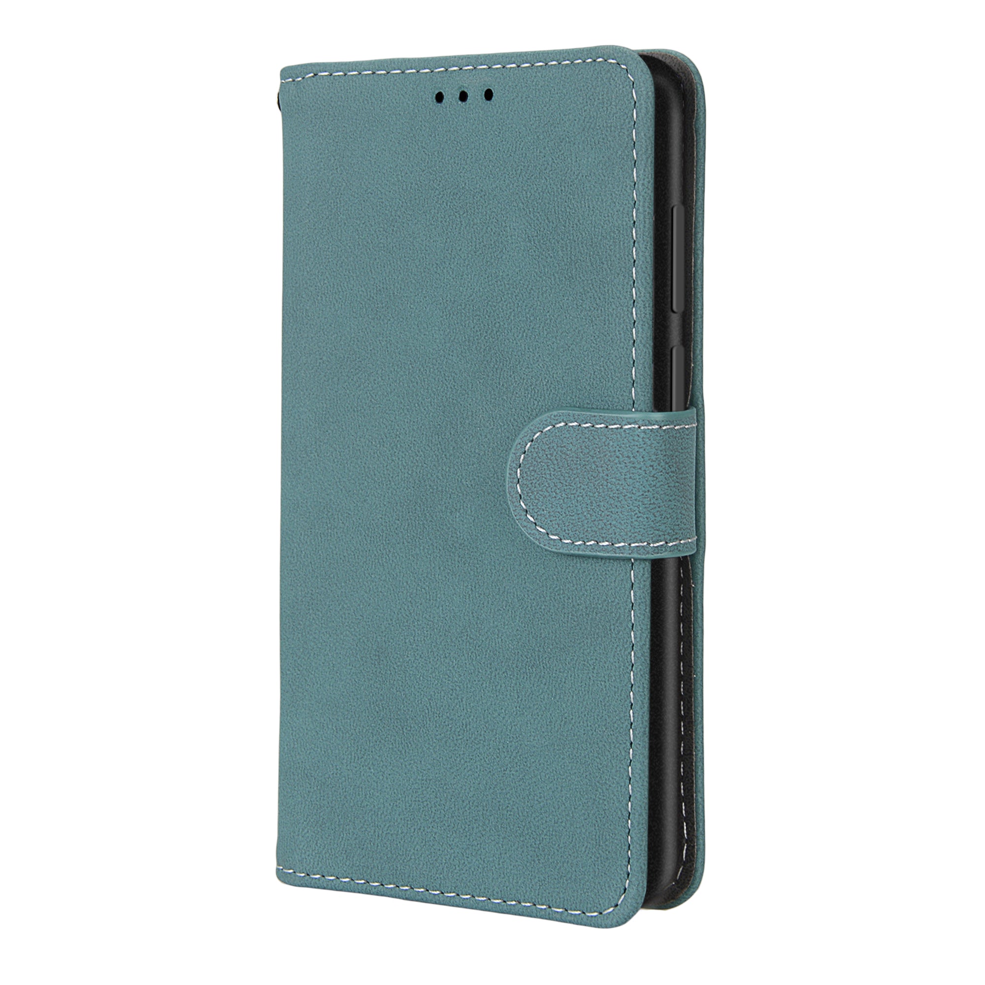 Retro Frosted Surface Wallet Leather Stand Phone Case for Samsung Galaxy S20 FE 4G/FE 5G/S20 Lite - Blue