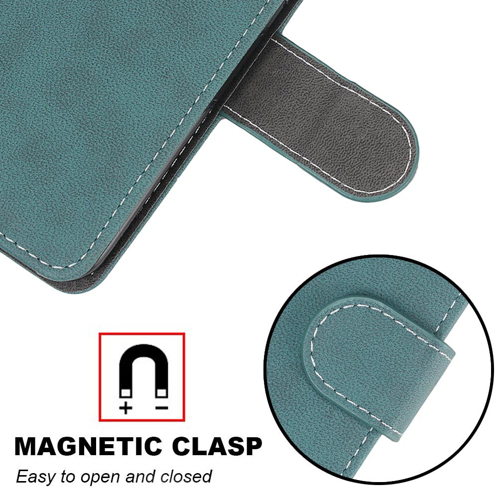 Retro Frosted Surface Wallet Leather Stand Phone Case for Samsung Galaxy S20 FE 4G/FE 5G/S20 Lite - Blue