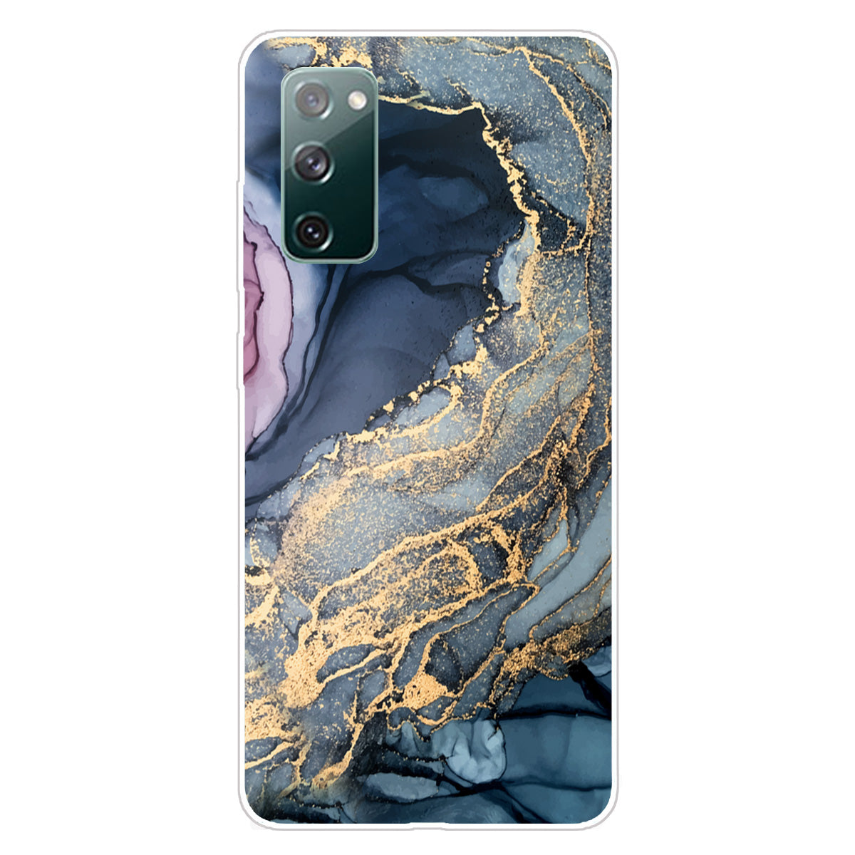 For Samsung Galaxy S20 FE 4G/5G/S20 Lite/S20 FE 2022 Shockproof TPU Case Marble Pattern Printed Phone Protector - Style A