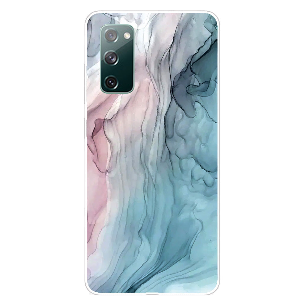 For Samsung Galaxy S20 FE 4G/5G/S20 Lite/S20 FE 2022 Shockproof TPU Case Marble Pattern Printed Phone Protector - Style B