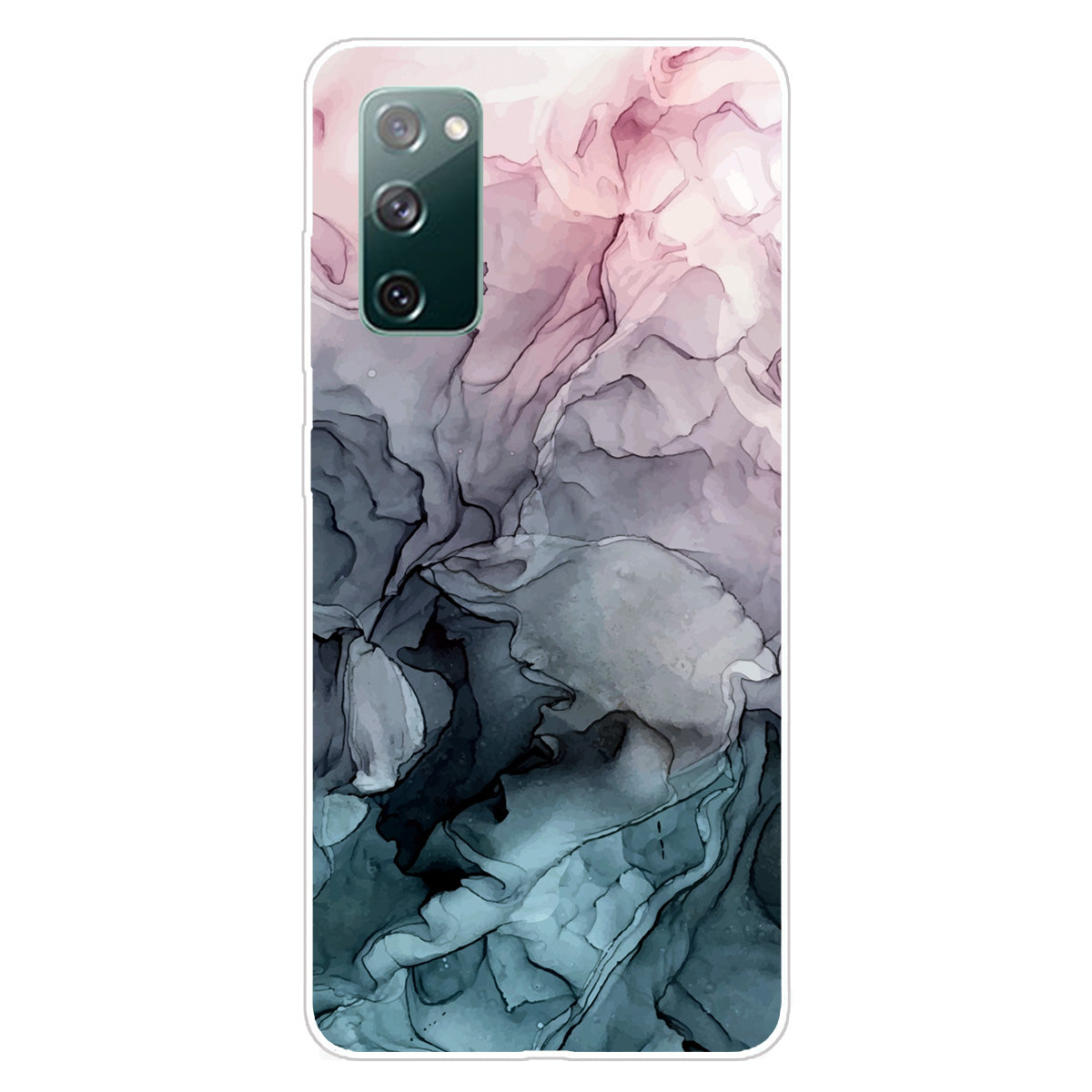 For Samsung Galaxy S20 FE 4G/5G/S20 Lite/S20 FE 2022 Shockproof TPU Case Marble Pattern Printed Phone Protector - Style C