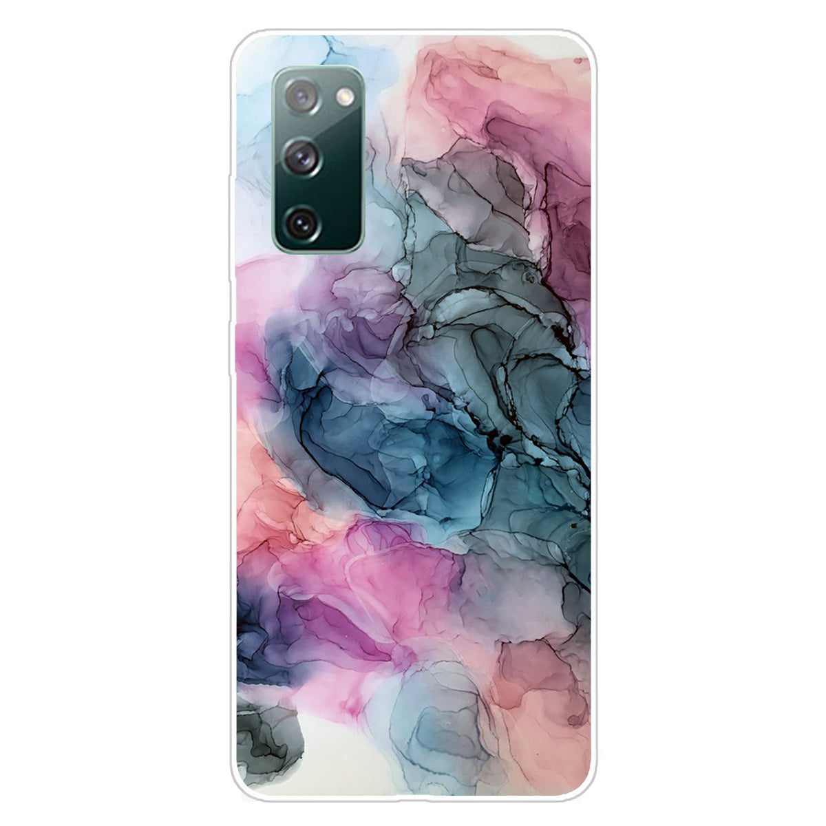 For Samsung Galaxy S20 FE 4G/5G/S20 Lite/S20 FE 2022 Shockproof TPU Case Marble Pattern Printed Phone Protector - Style H