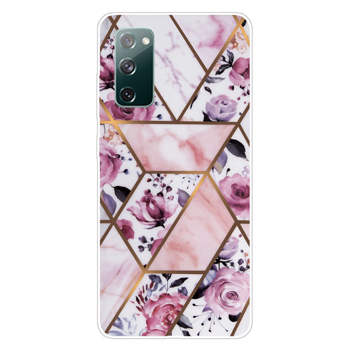 For Samsung Galaxy S20 FE 4G/5G/S20 Lite/S20 FE 2022 Shockproof TPU Case Marble Pattern Printed Phone Protector - Style M