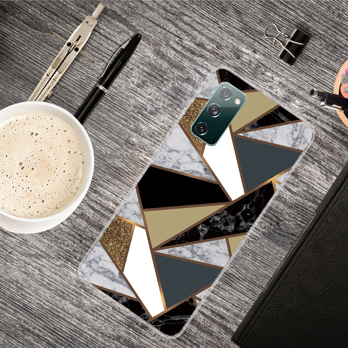 For Samsung Galaxy S20 FE 4G/5G/S20 Lite/S20 FE 2022 Shockproof TPU Case Marble Pattern Printed Phone Protector - Style O