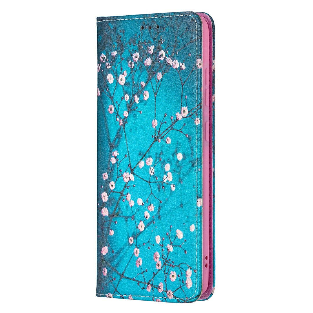 Auto-absorbed Stylish Patterned PU Leather Stand Phone Case for Samsung Galaxy S20 FE 4G/FE 5G/S20 Lite/S20 FE 2022 - Wintersweet