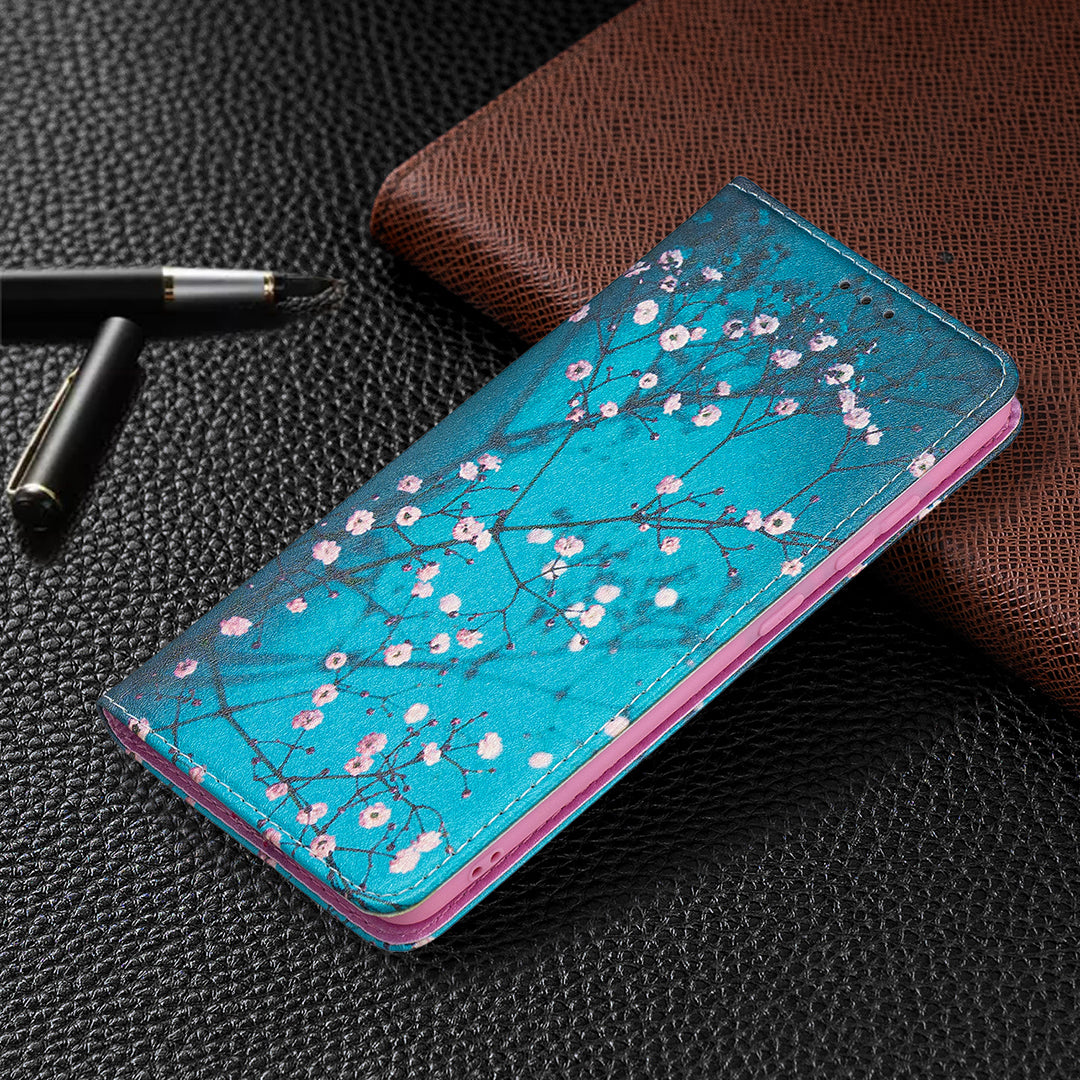 Auto-absorbed Stylish Patterned PU Leather Stand Phone Case for Samsung Galaxy S20 FE 4G/FE 5G/S20 Lite/S20 FE 2022 - Wintersweet