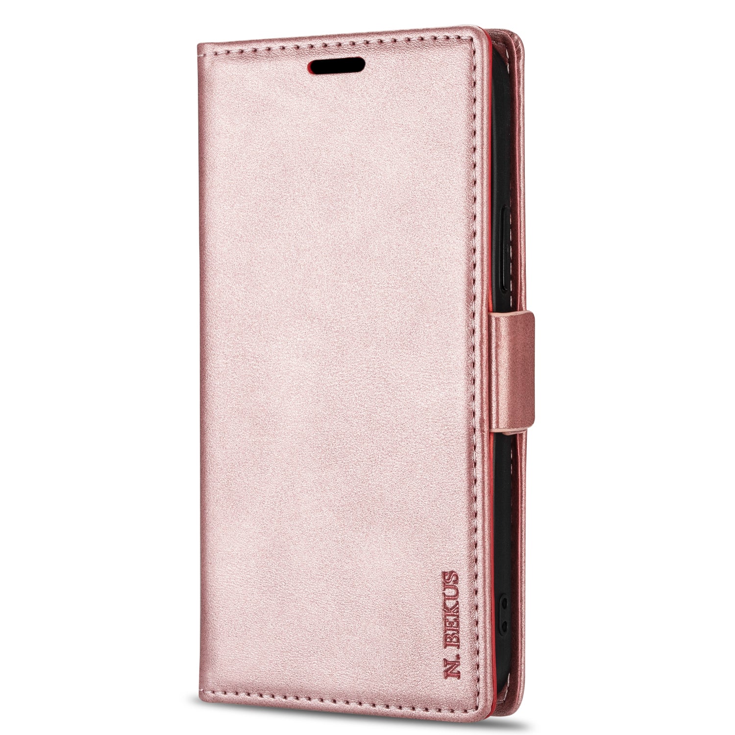 N.BEKUS PU Leather Wallet Phone Stand Case for Samsung Galaxy S20 FE/S20 Fan Edition/S20 FE 5G/S20 Fan Edition 5G - Rose Gold