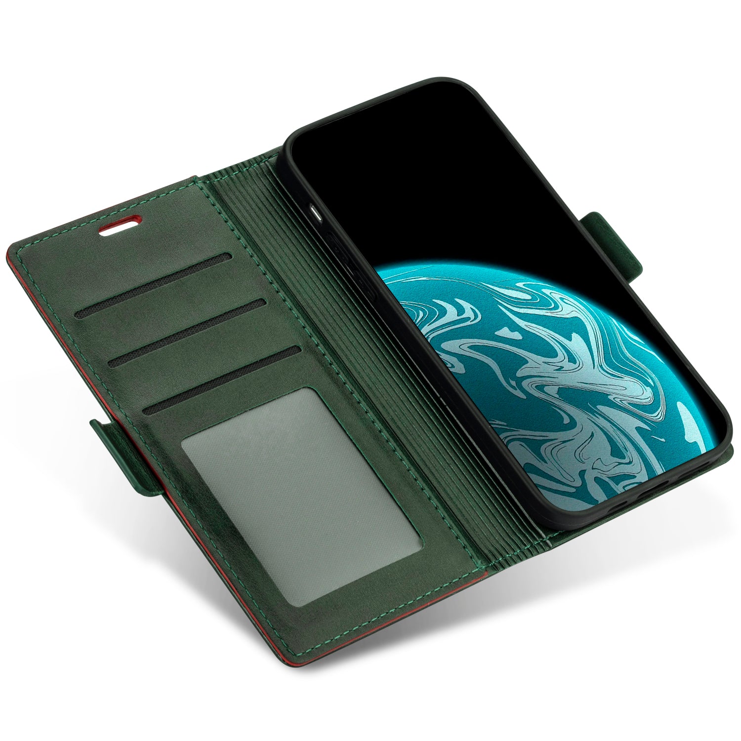 N.BEKUS PU Leather Wallet Phone Stand Case for Samsung Galaxy S20 FE/S20 Fan Edition/S20 FE 5G/S20 Fan Edition 5G - Green