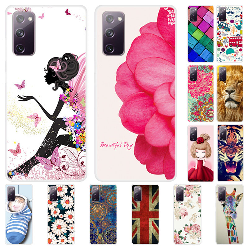 Pattern Printing TPU Cover Case for Samsung Galaxy S20 FE 4G/FE 5G/S20 Lite/S20 FE 2022  - Colorful Squares