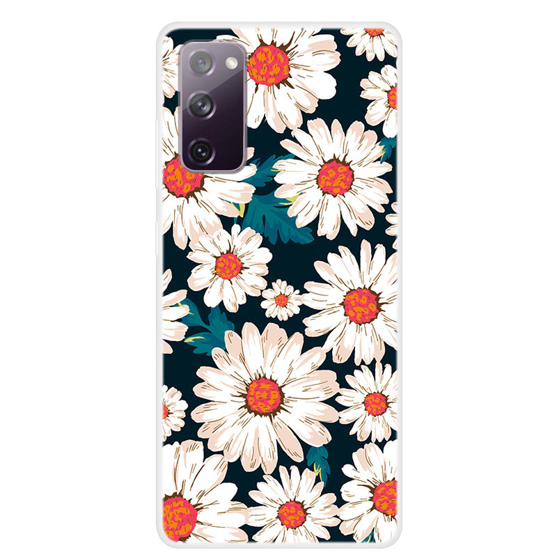 Pattern Printing TPU Cover Case for Samsung Galaxy S20 FE 4G/FE 5G/S20 Lite/S20 FE 2022 - Chrysanthemum