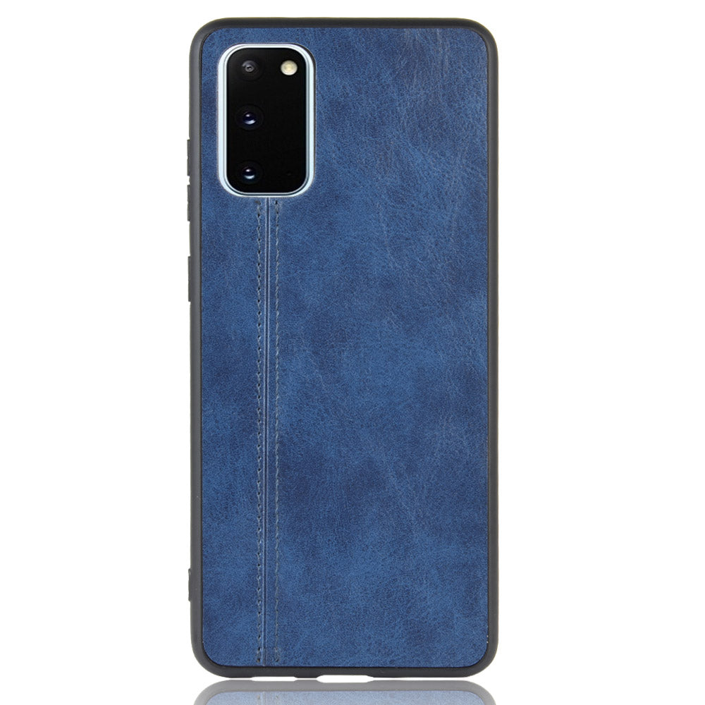 PU Leather Coated Hybrid Mobile Phone Case for Samsung Galaxy S20 FE 4G/FE 5G/S20 Lite/S20 FE 2022 - Blue