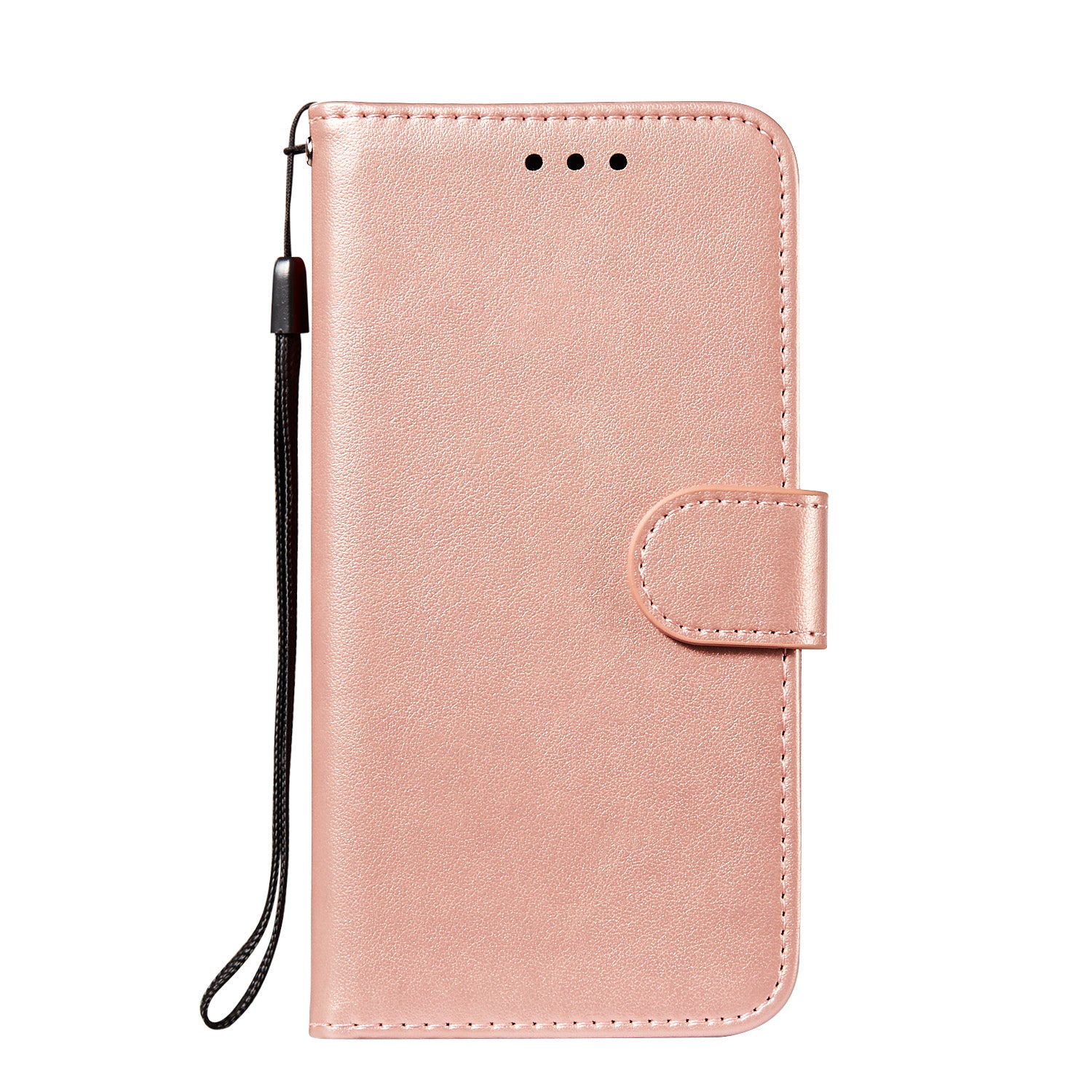 Dual-sided Magnetic Clasp Leather Wallet Stand Phone Case Shell for Samsung Galaxy S20 FE 4G/FE 5G/S20 Lite/S20 FE 2022  -  Rose Gold