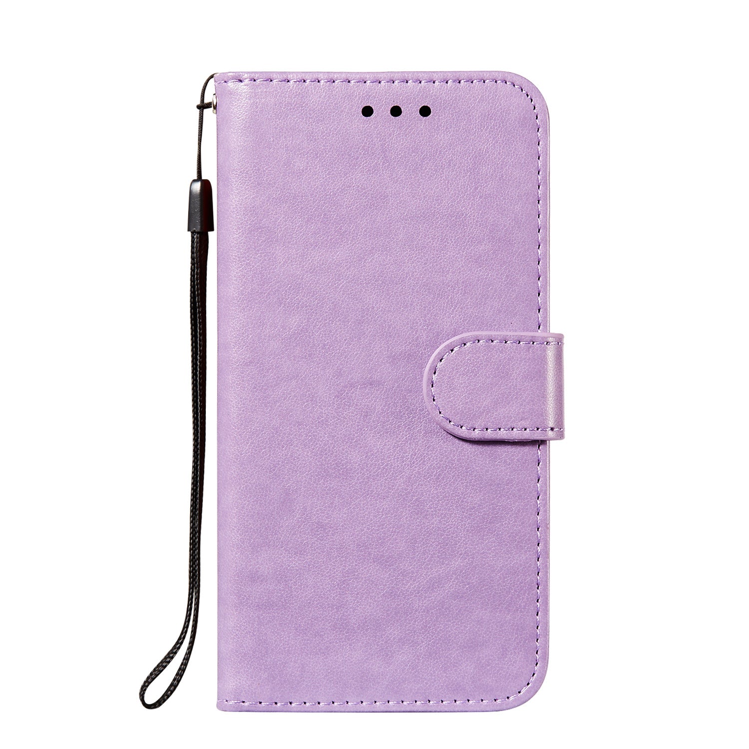 Dual-sided Magnetic Clasp Leather Wallet Stand Phone Case Shell for Samsung Galaxy S20 FE 4G/FE 5G/S20 Lite/S20 FE 2022  -  Purple