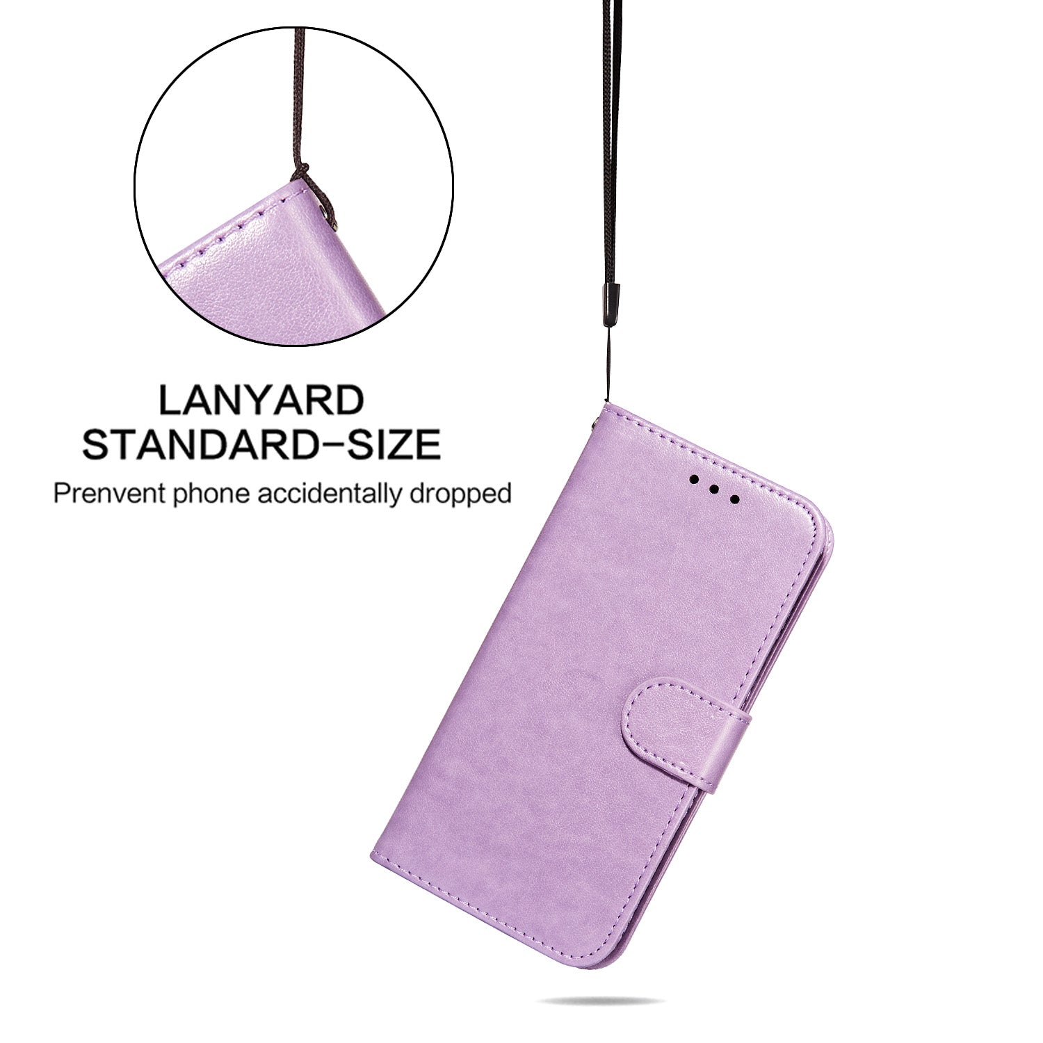 Dual-sided Magnetic Clasp Leather Wallet Stand Phone Case Shell for Samsung Galaxy S20 FE 4G/FE 5G/S20 Lite/S20 FE 2022  -  Purple