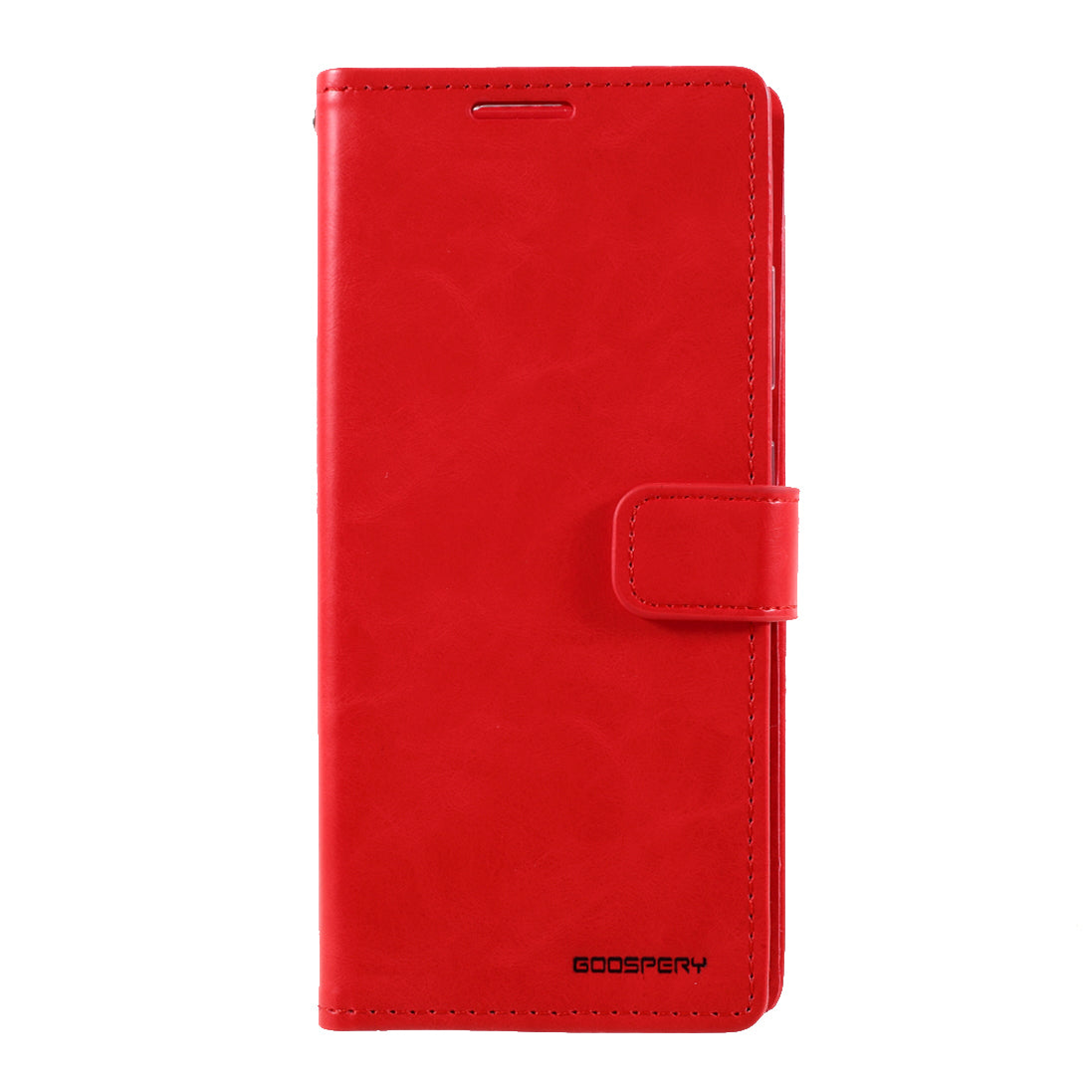 MERCURY GOOSPERY Blue Moon Leather Wallet Stand Case with Magnetic Clasp for Samsung Galaxy S20 FE 4G/FE 5G/S20 Lite/S20 FE 2022 - Red