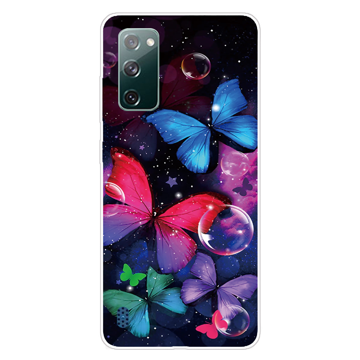 Pattern Printing Flexible TPU Phone Case for Samsung Galaxy S20 FE 4G/FE 5G/S20 Lite/S20 FE 2022 - Butterfly