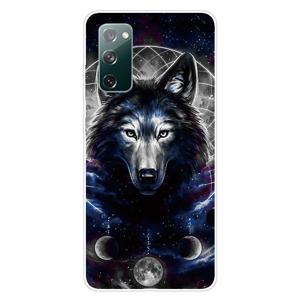 Pattern Printing Flexible TPU Phone Case for Samsung Galaxy S20 FE 4G/FE 5G/S20 Lite/S20 FE 2022 - Wolf