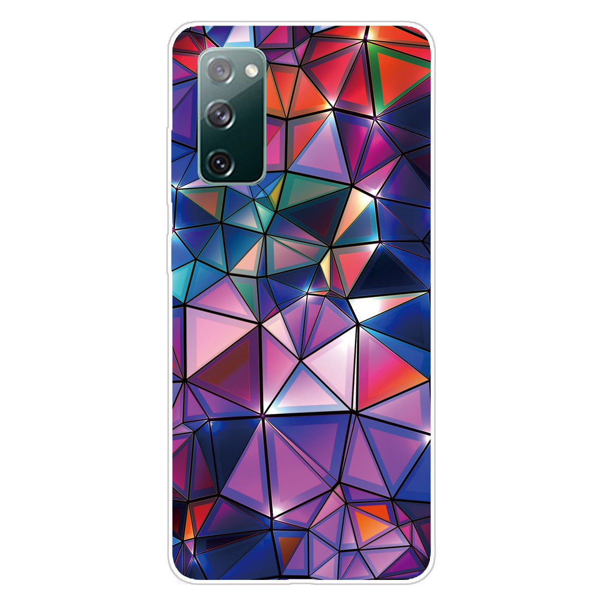 Pattern Printing Flexible TPU Phone Case for Samsung Galaxy S20 FE 4G/FE 5G/S20 Lite/S20 FE 2022 - Triangle