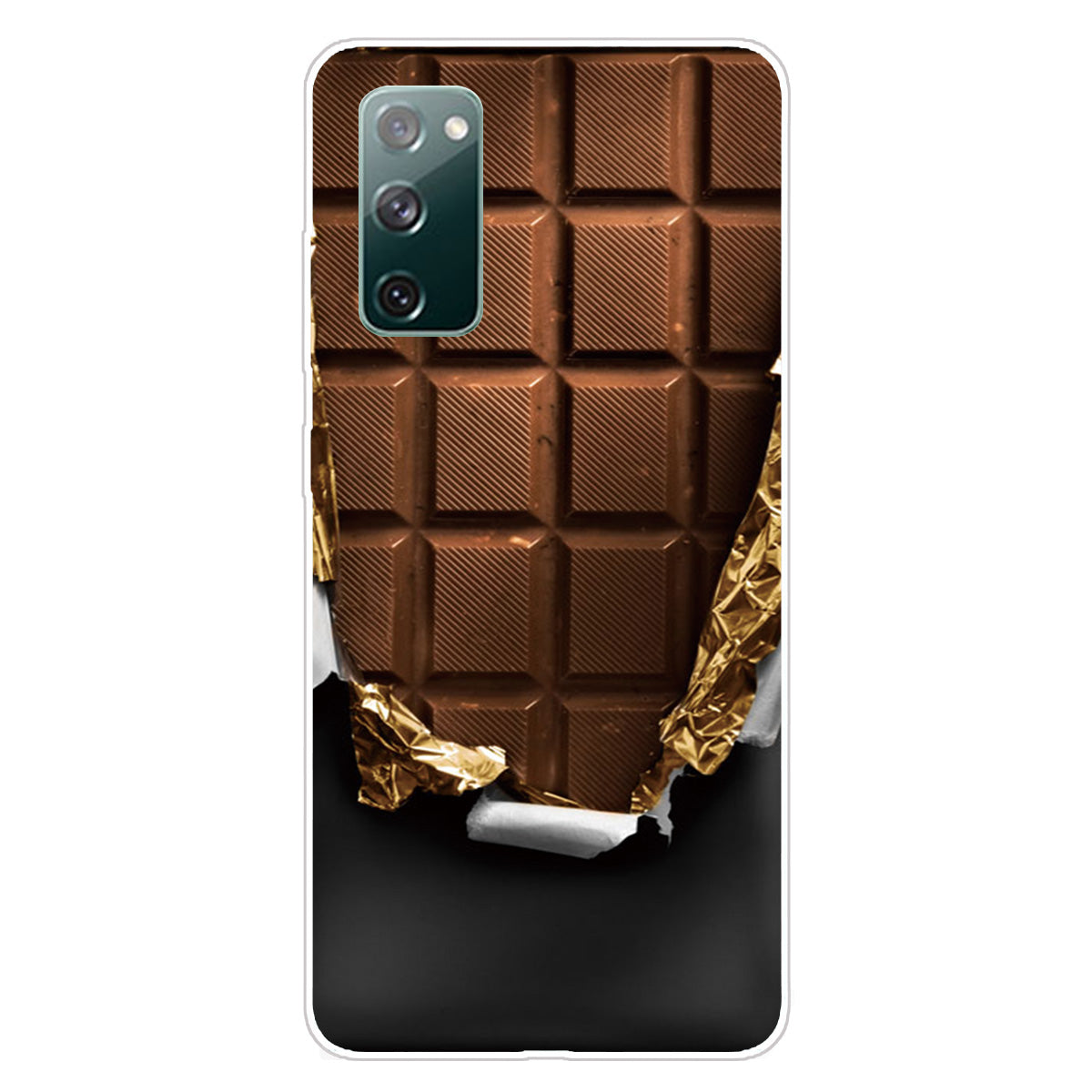 Pattern Printing Flexible TPU Phone Case for Samsung Galaxy S20 FE 4G/FE 5G/S20 Lite/S20 FE 2022 - Chocolate