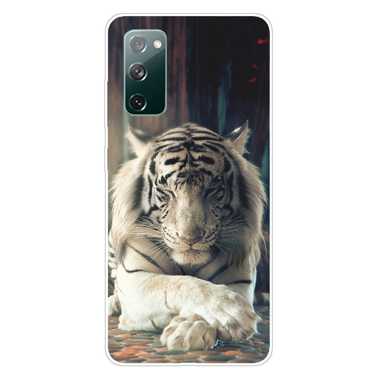 Pattern Printing Flexible TPU Phone Case for Samsung Galaxy S20 FE 4G/FE 5G/S20 Lite/S20 FE 2022 - Tiger