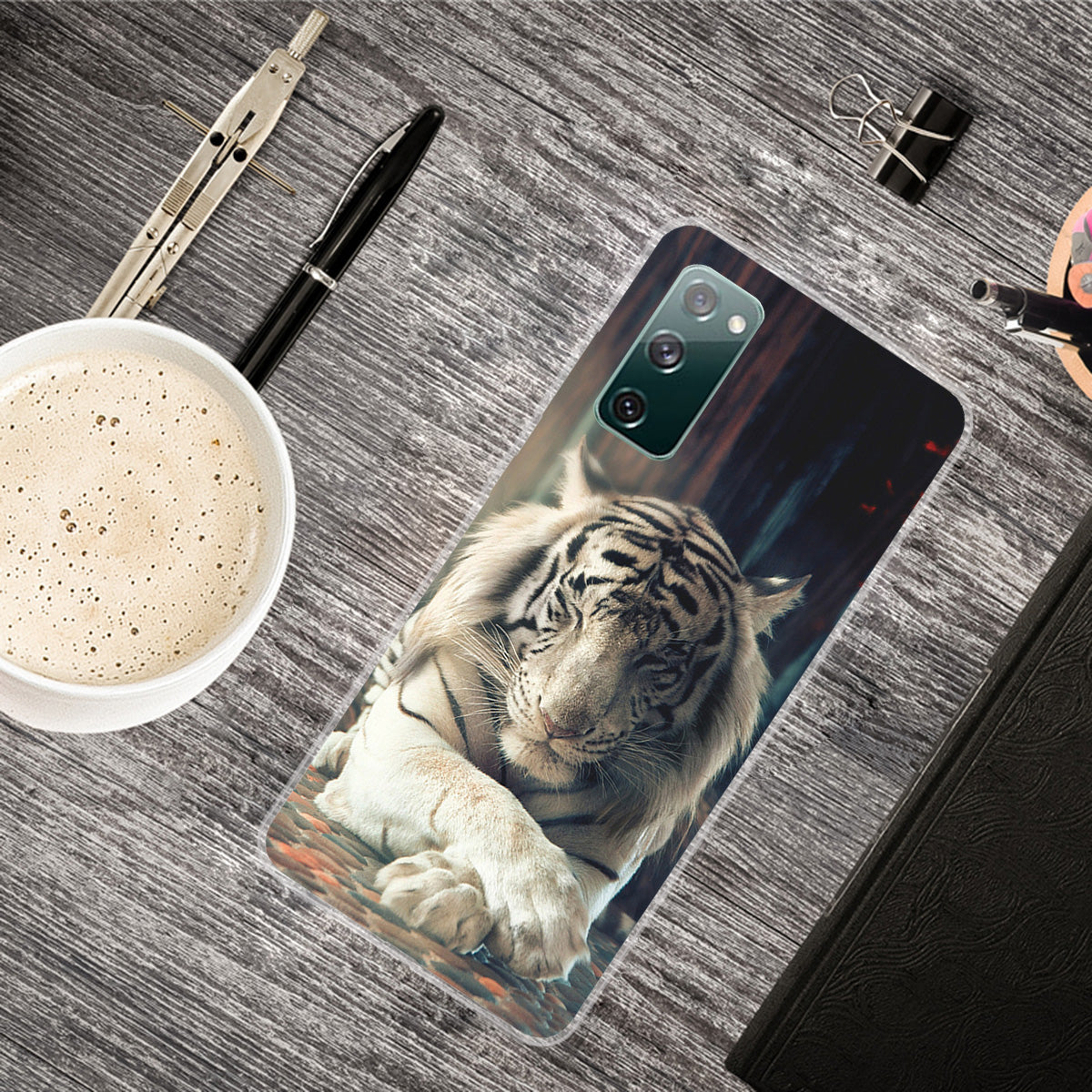 Pattern Printing Flexible TPU Phone Case for Samsung Galaxy S20 FE 4G/FE 5G/S20 Lite/S20 FE 2022 - Tiger