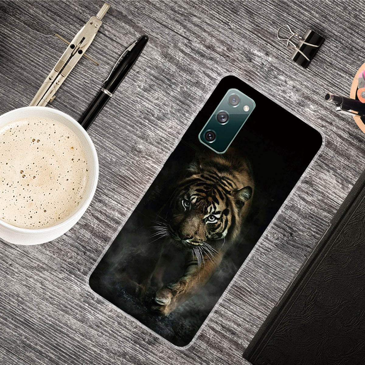 Pattern Printing Flexible TPU Phone Case for Samsung Galaxy S20 FE 4G/FE 5G/S20 Lite/S20 FE 2022 - Big Tiger