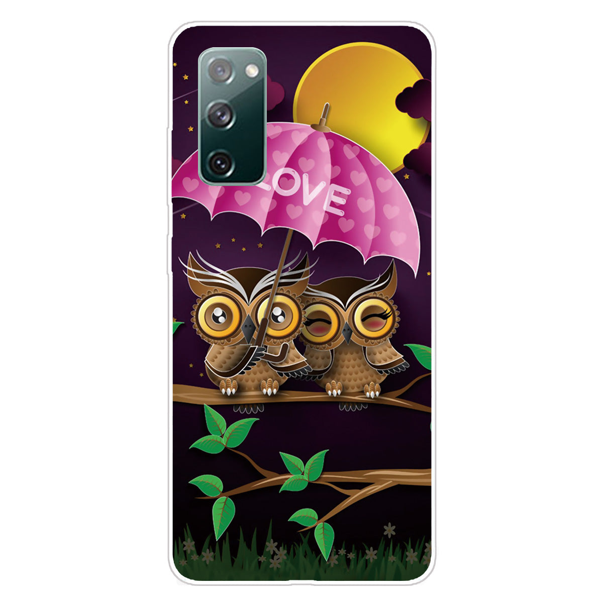 Pattern Printing Flexible TPU Phone Case for Samsung Galaxy S20 FE 4G/FE 5G/S20 Lite/S20 FE 2022 - Owl