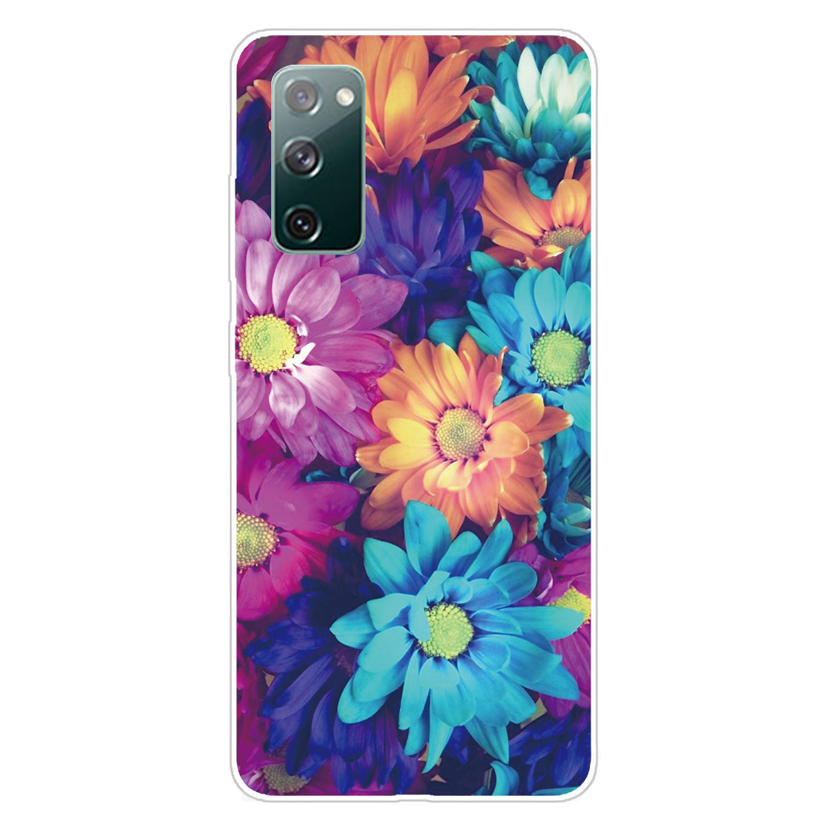 Pattern Printing Flexible TPU Phone Case for Samsung Galaxy S20 FE 4G/FE 5G/S20 Lite/S20 FE 2022 - Colorful Flower