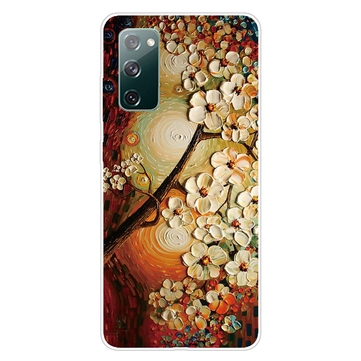 Pattern Printing Flexible TPU Phone Case for Samsung Galaxy S20 FE 4G/FE 5G/S20 Lite/S20 FE 2022 - Flower