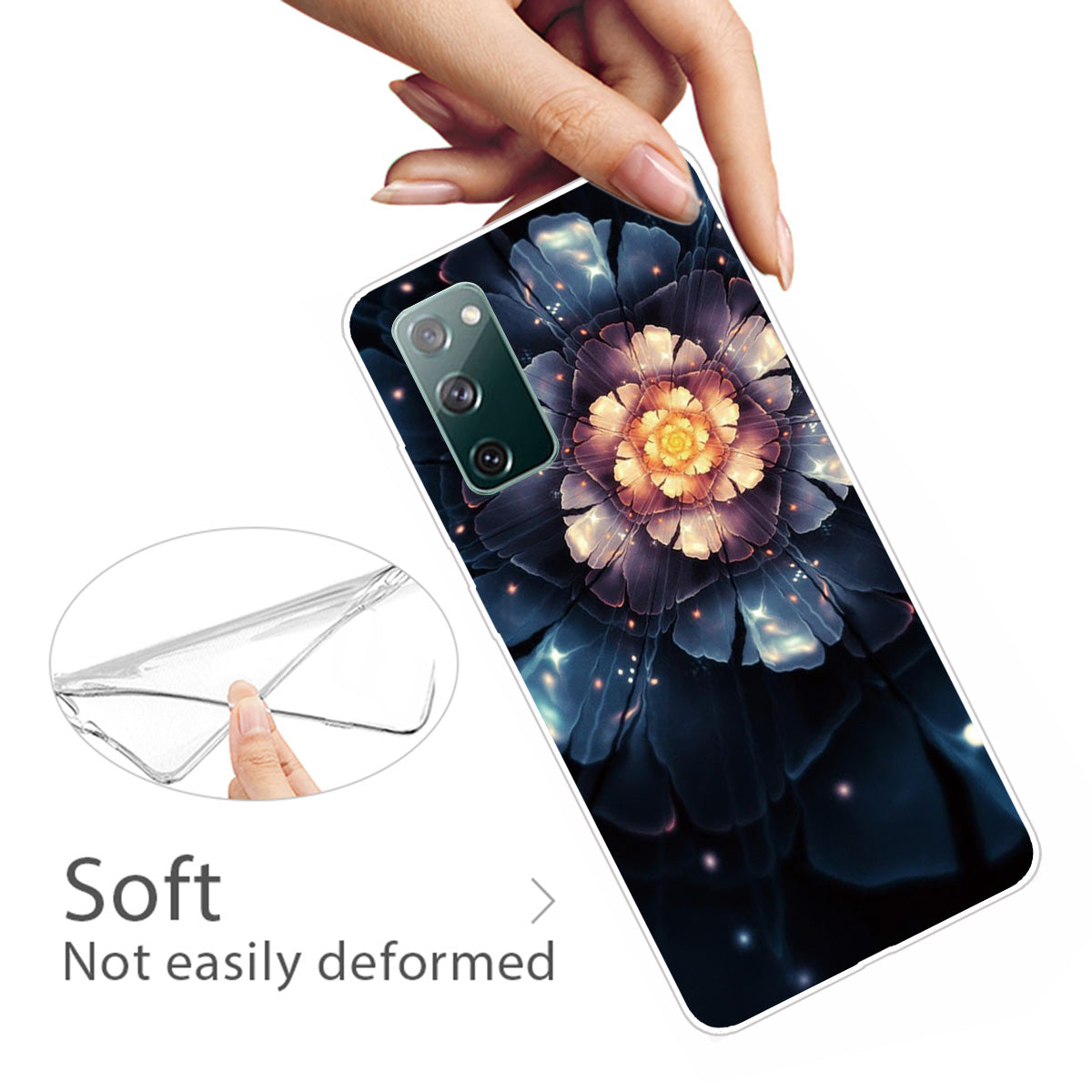 Pattern Printing Flexible TPU Phone Case for Samsung Galaxy S20 FE 4G/FE 5G/S20 Lite/S20 FE 2022 - Vivid Flower