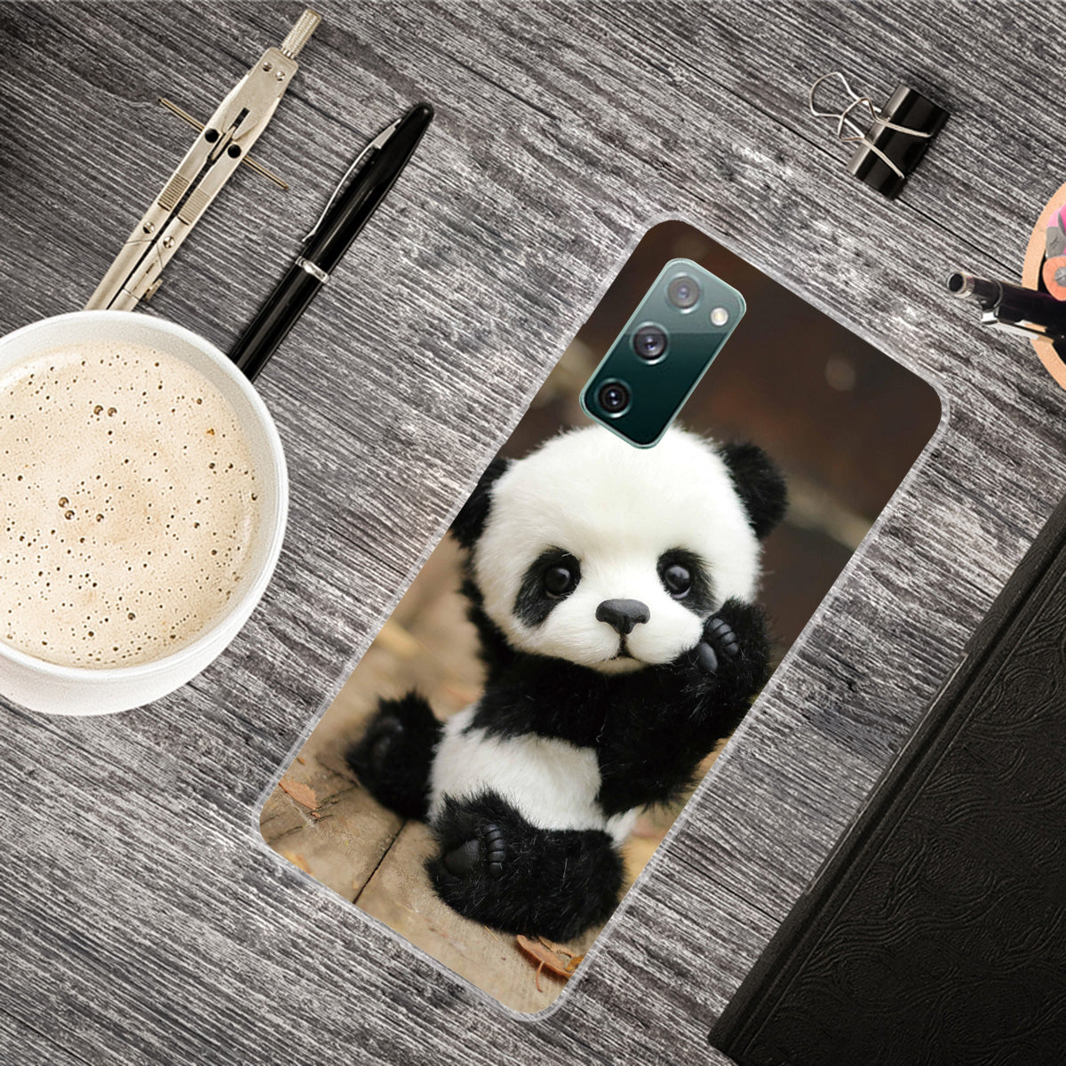 Pattern Printing Flexible TPU Phone Case for Samsung Galaxy S20 FE 4G/FE 5G/S20 Lite/S20 FE 2022 - Panda